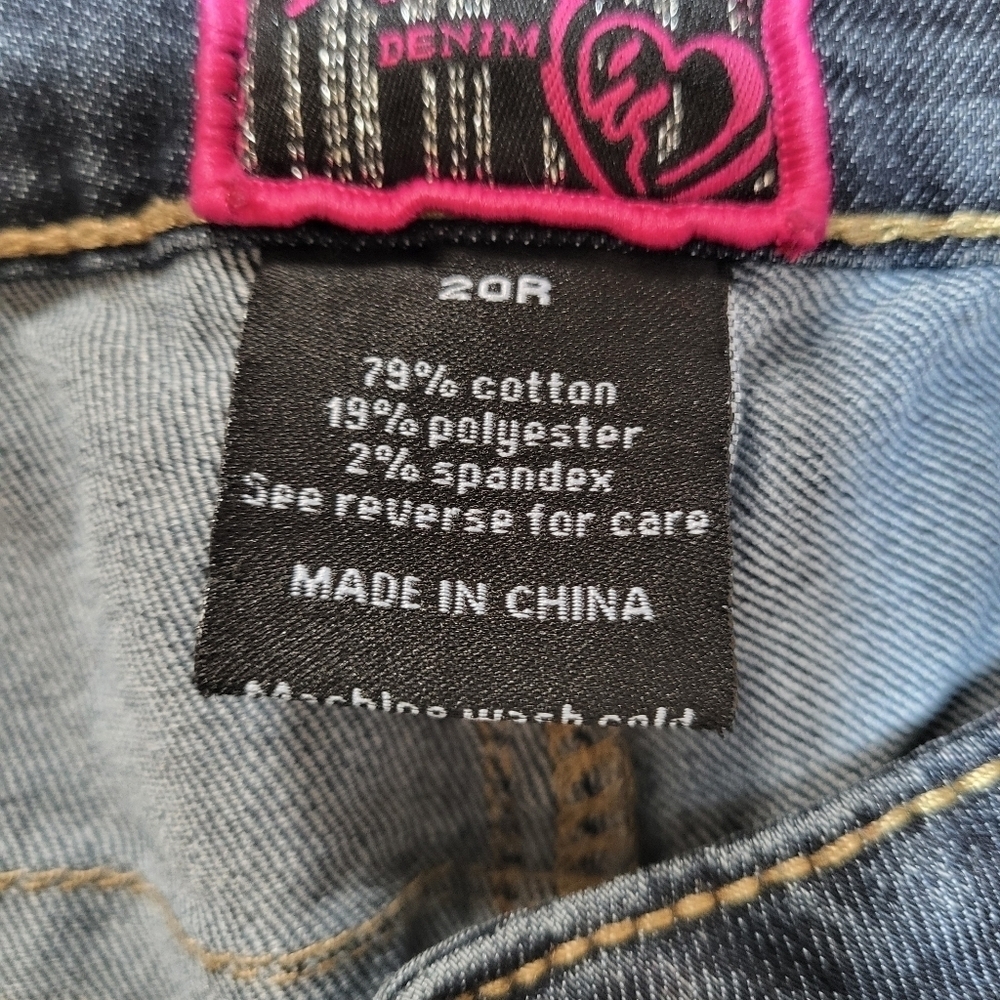 Torrid Jeans Vintage Early 2000s Y2K Dark Wash Denim Skinny Style Size 20R - Picture 9 of 9